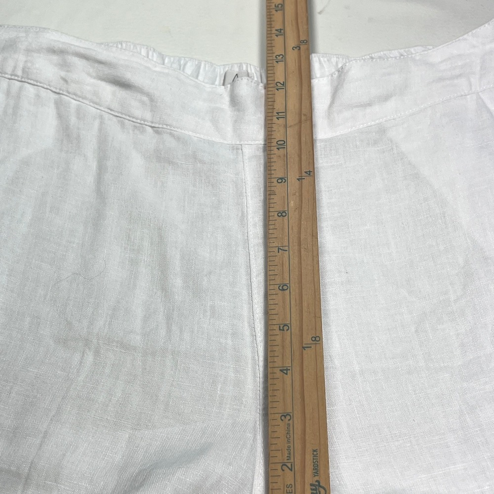Joie Linen Pants Womens Medium White Wide Leg Coastal Beach Boho Chic Vacation - Picture 9 of 11
